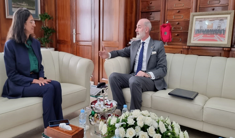 السيدة نادية فتاح، وزيرة الاقتصاد والمالية تلتقي بسعادة سفير جمهورية السلفادور ، السيد إغناسيو دي كوسيو